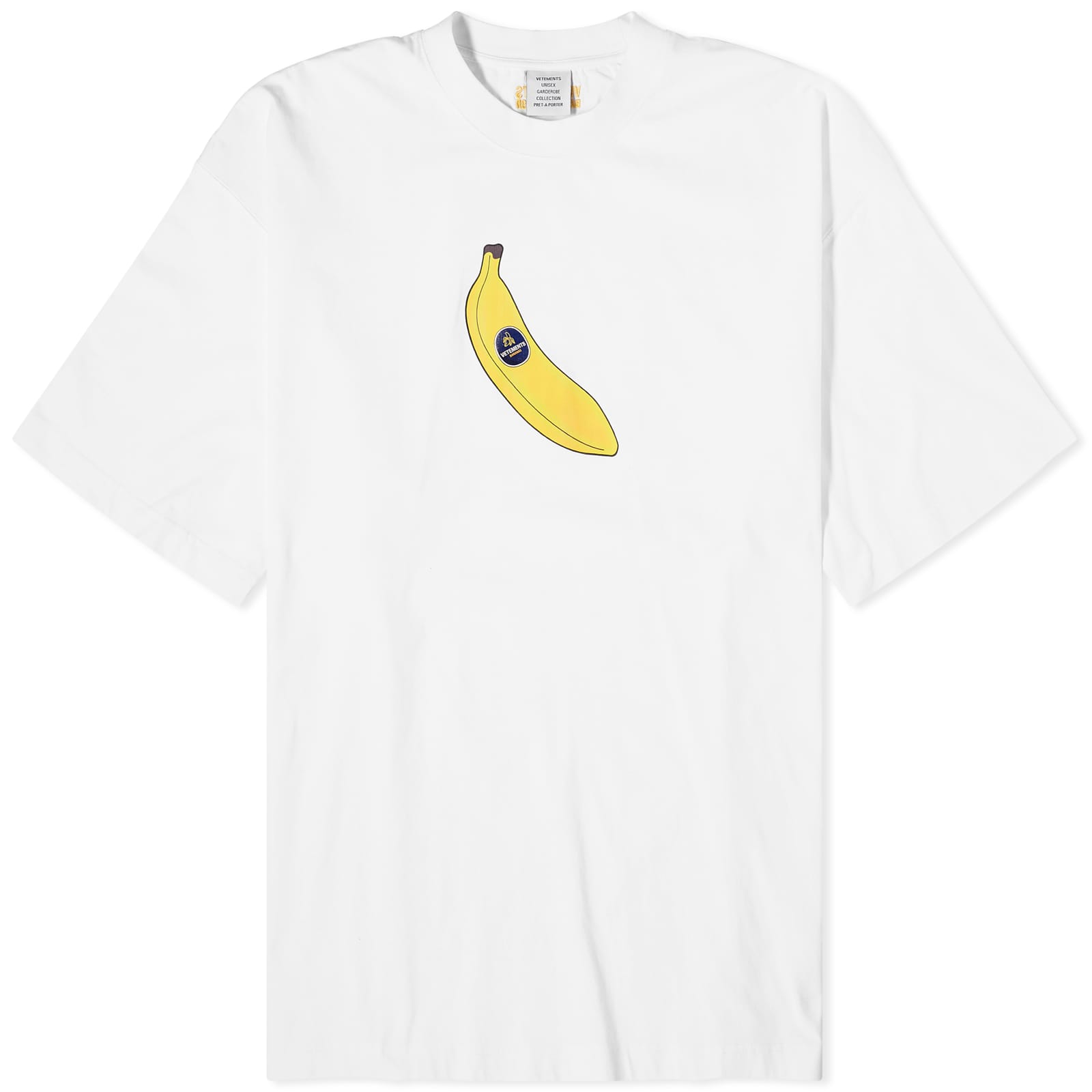 цена Футболка Vetements Banana, белый