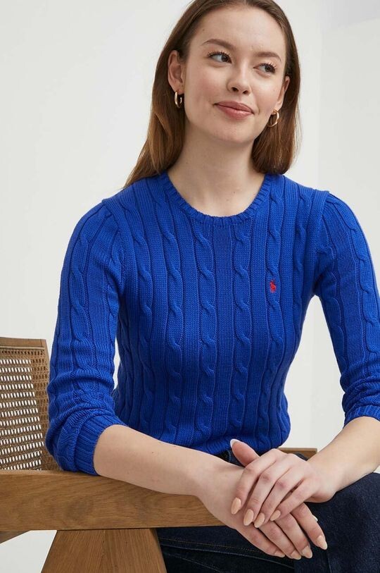 

Хлопковый свитер Polo Ralph Lauren, синий