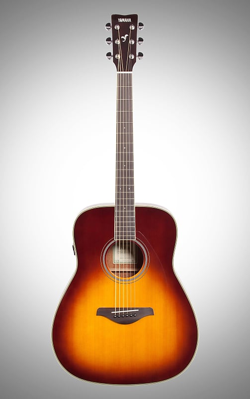 цена Акустическая гитара Yamaha FG-TA Dreadnought Transacoustic Acoustic-Electric Guitar, Brown Sunburst