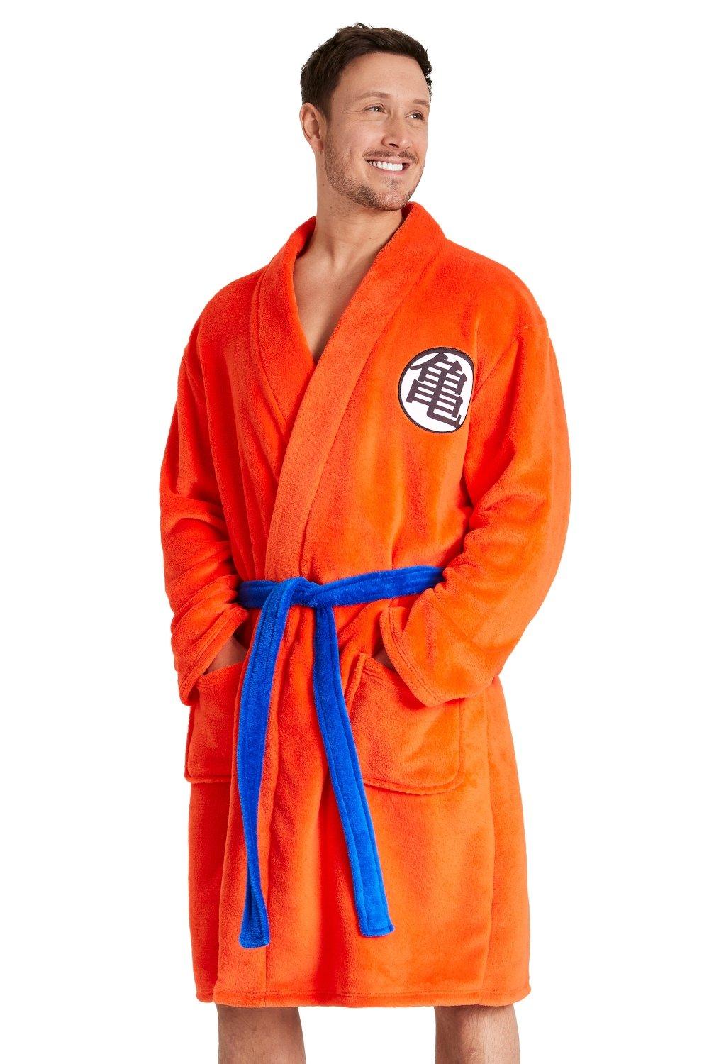 цена Пышный халат с капюшоном Dragon Ball Z, оранжевый