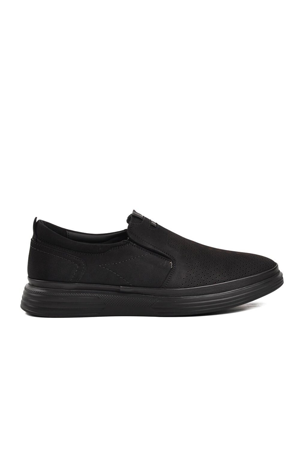 

4010Y Черные мужские туфли из нубука из натуральной кожи Ayakmod, Черный
