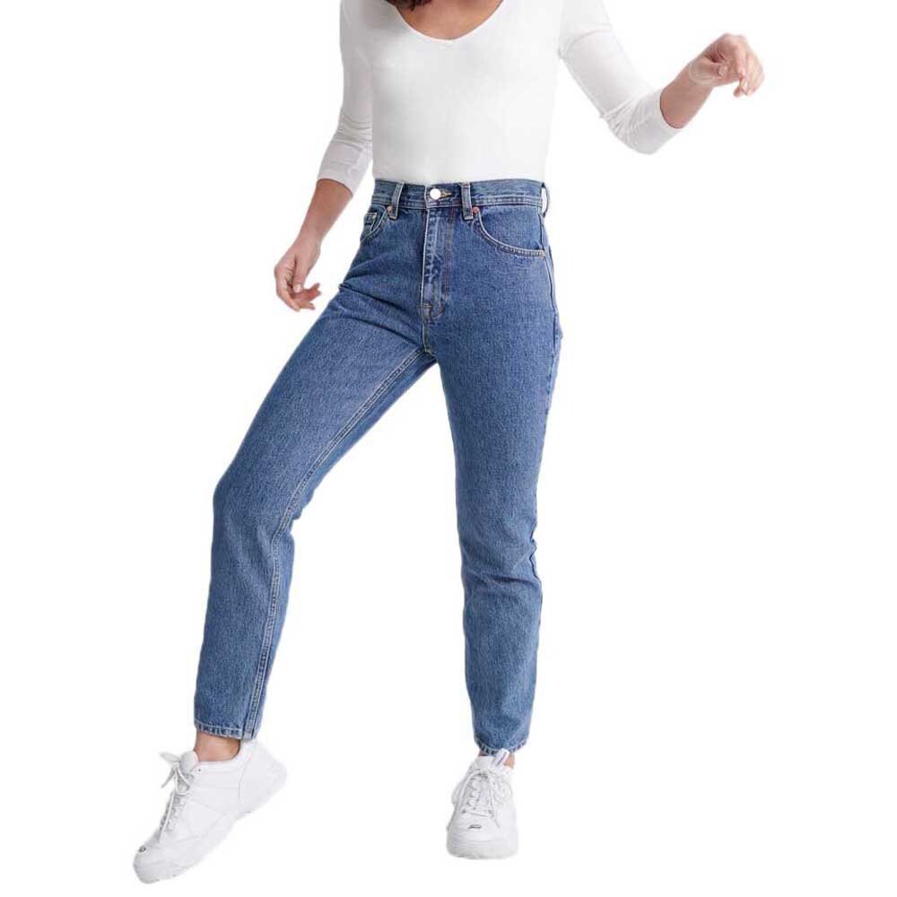 

Джинсы Superdry High Rise Straight, синий