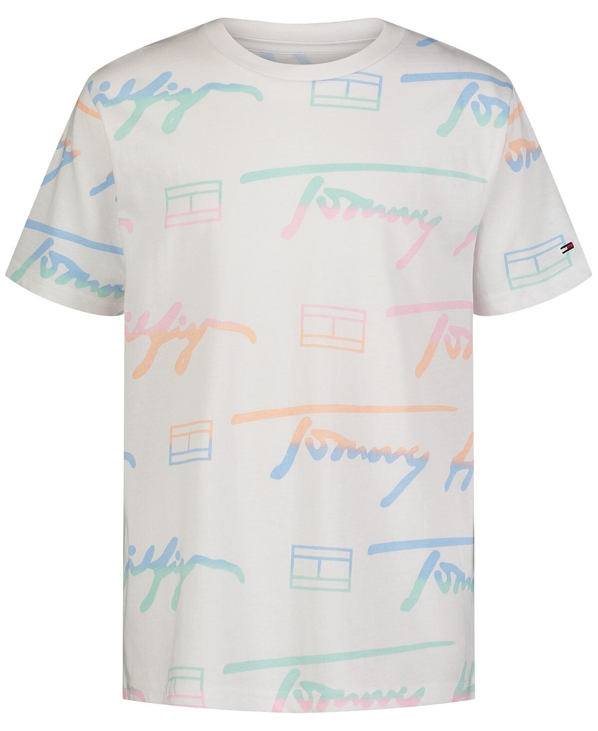 

Футболка с короткими рукавами и градиентным шрифтом Big Boys Tommy Hilfiger