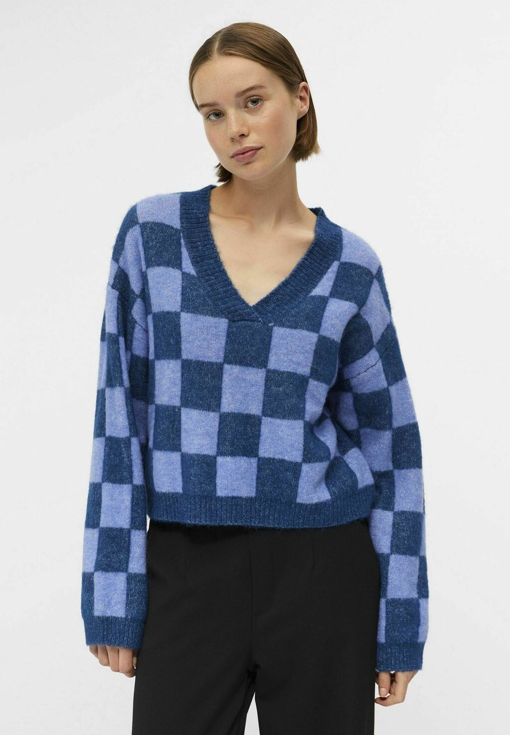 

Свитшот Object GEMUSTERTER, цвет estate blue