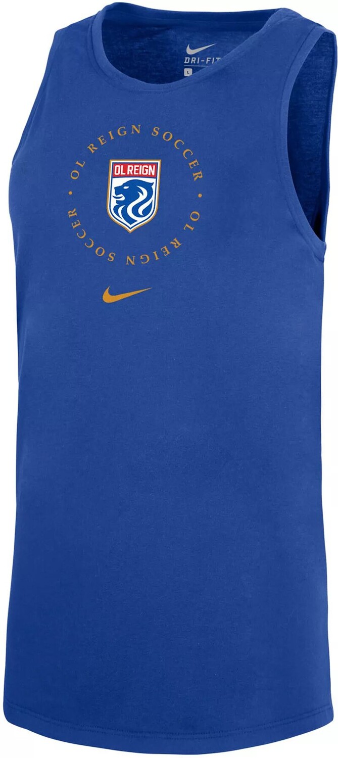 

Женская синяя майка с логотипом Nike OL Reign FC 2023