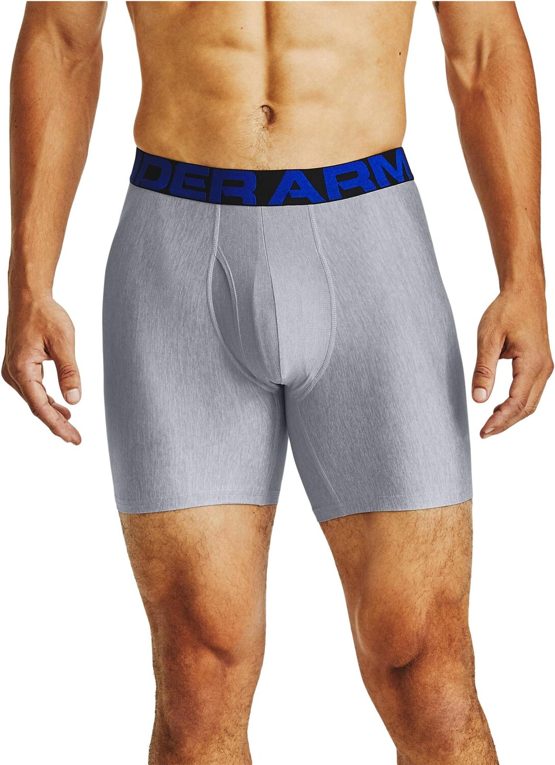 

Трусы Tech 6" Boxerjock 2-Pack Under Armour, цвет Black/Static Blue