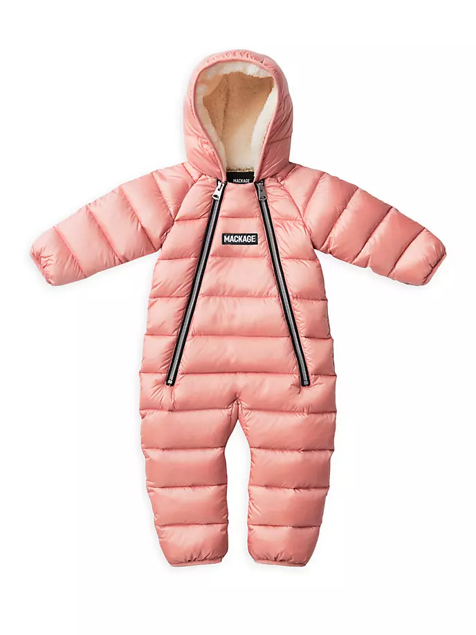 

Легкий пуховый зимний комбинезон для малышей Bambi Mackage, цвет rose