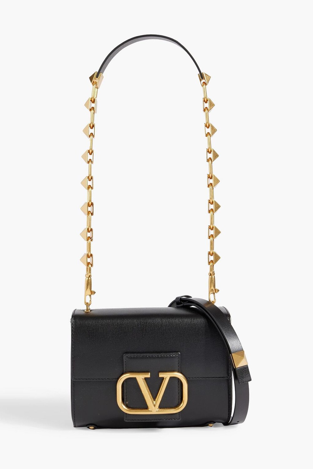 

Сумка на плечо Stud Sign из фактурной кожи VALENTINO GARAVANI, черный