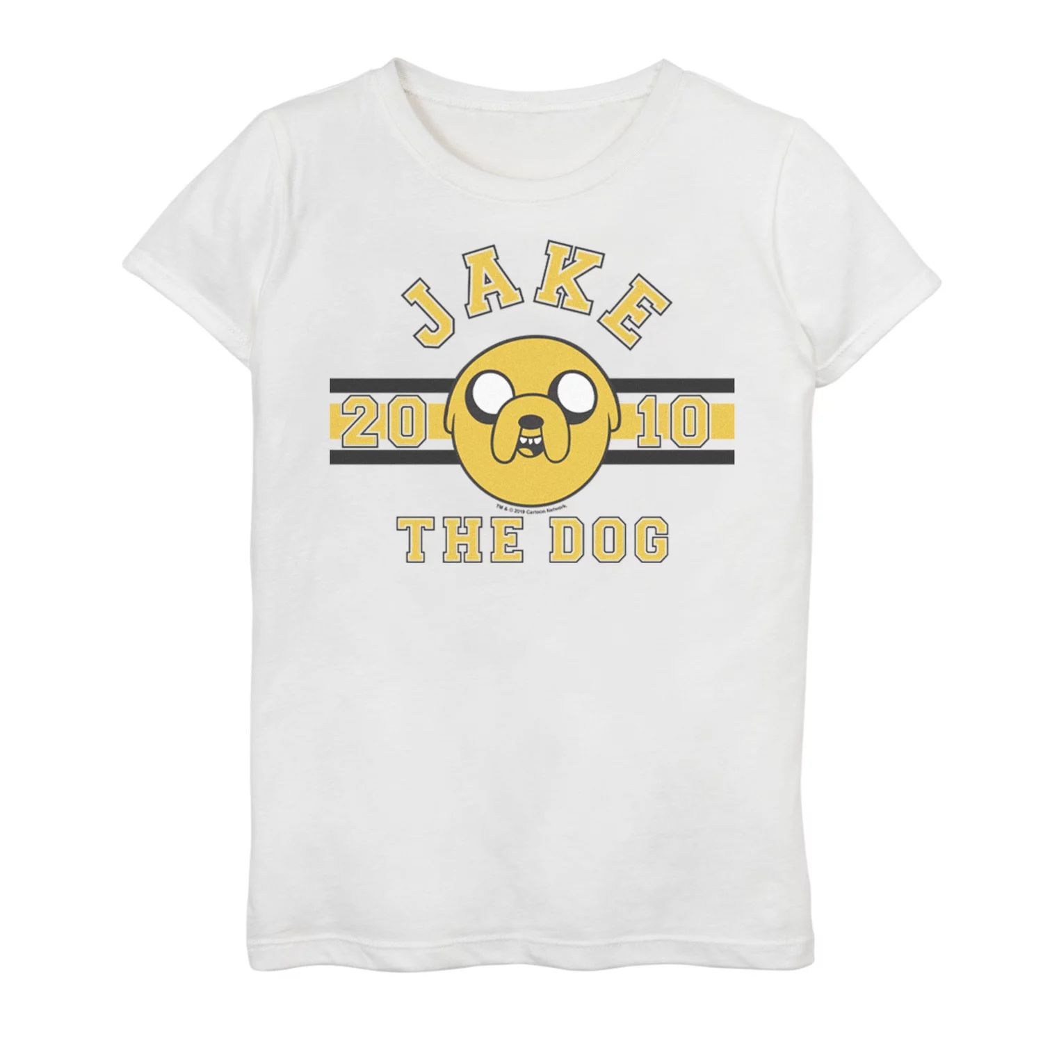 цена Футболка с рисунком «Пёс Джейк 2010» для девочек 7–16 лет «Время приключений» Cartoon Network