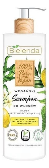 

Веганский шампунь для жирных волос 400г Bielenda 100% Pure Vegan