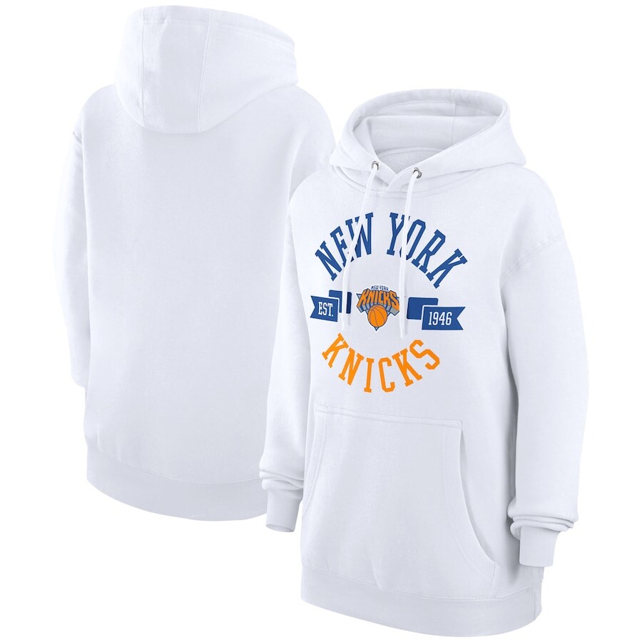 

Пуловер с капюшоном G-III 4Her by Carl Banks New York Knicks, белый