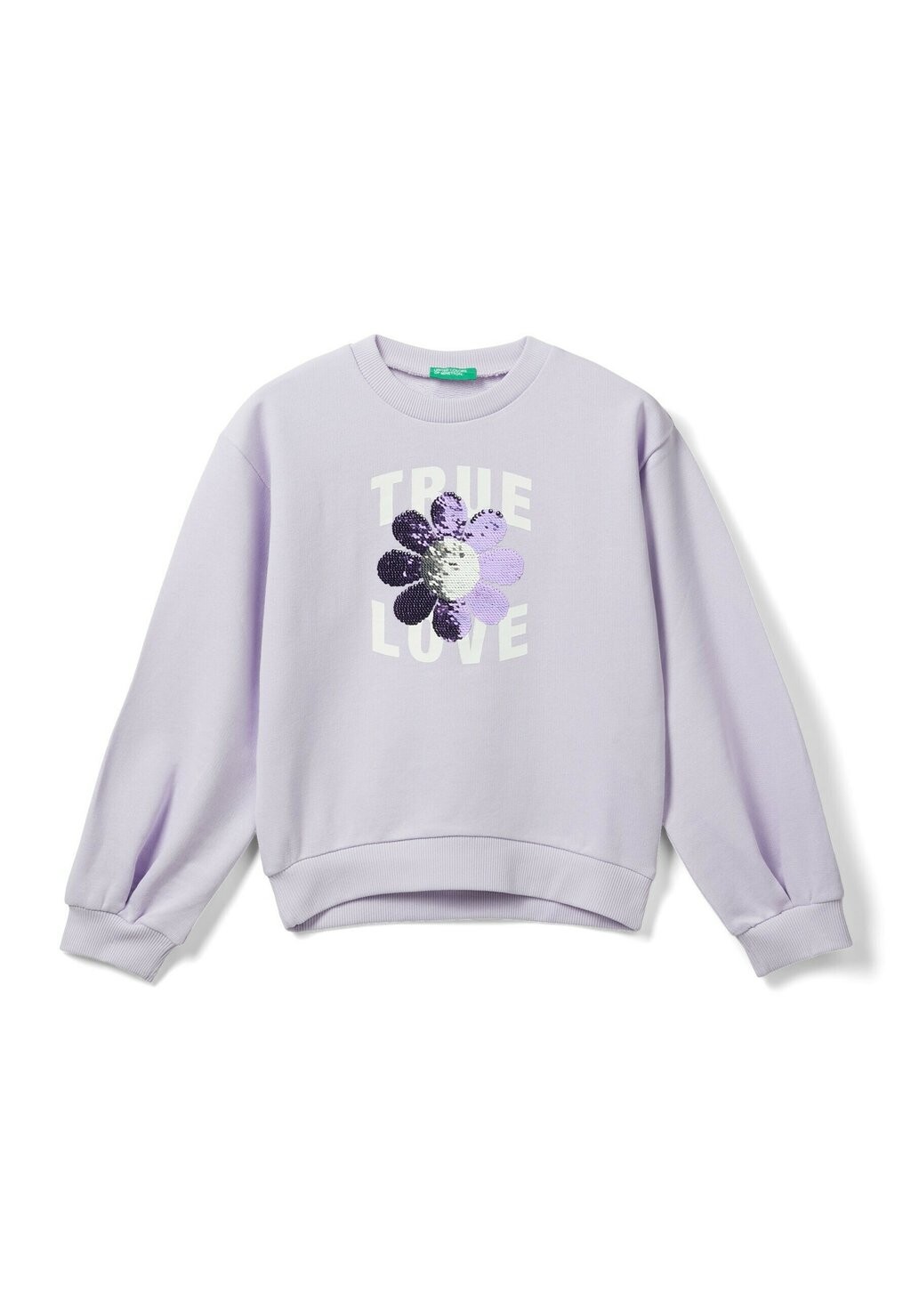 

Толстовка With Reversible Sequins United Colors of Benetton, фиолетовый