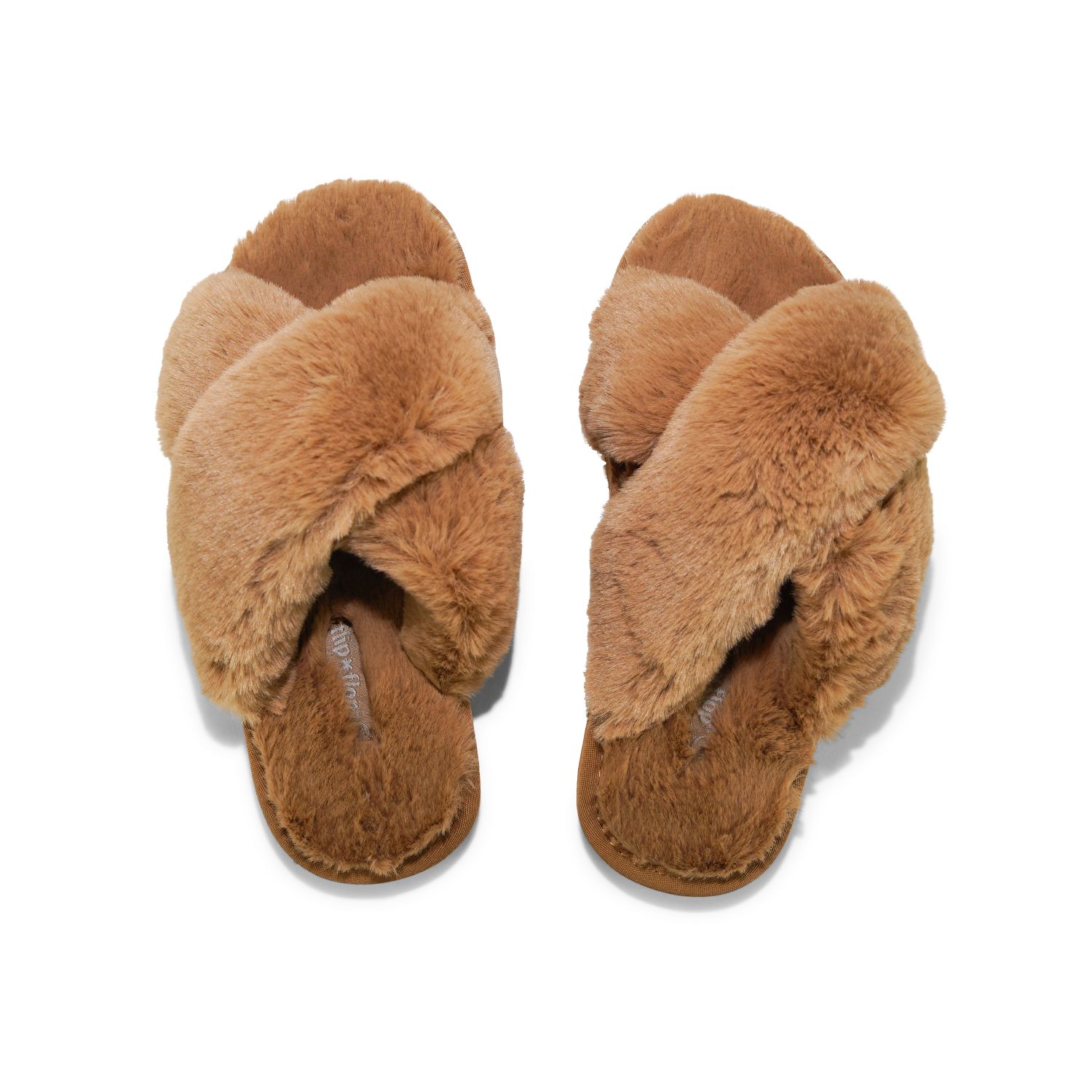 Тапочки Flip Flop Hausschuh cross*fur 2, коричневый тапочки flip flop hausschuh ballet teddy коричневый