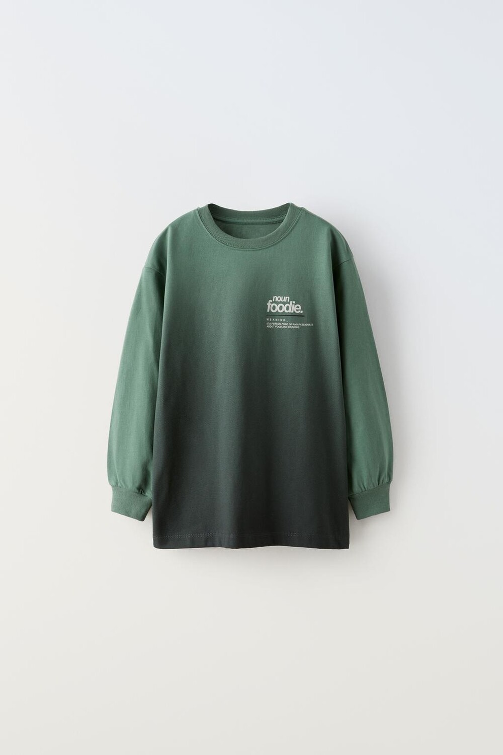 

Футболка dip-dye ZARA, зелень