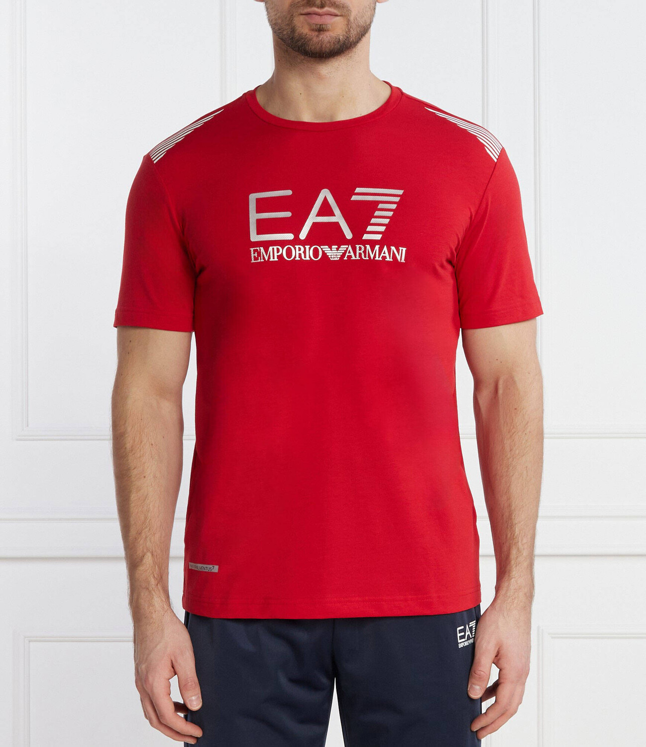 

Футболка EA7 Regular Fit, красный