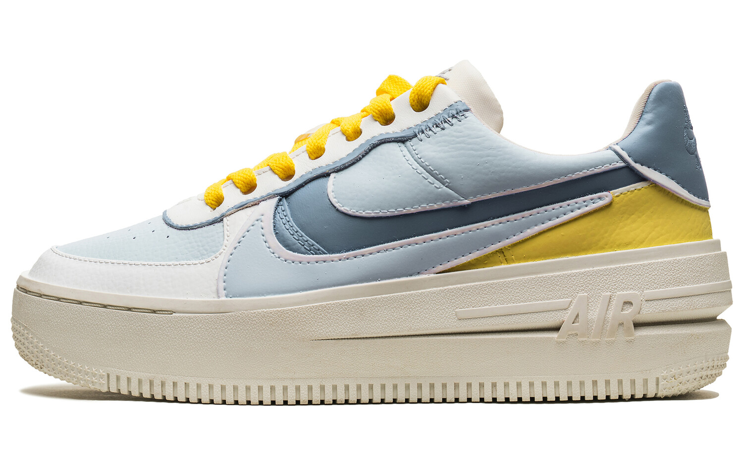 

Кроссовки Nike Air Force 1 Skateboarding Shoes Women's Low-top Yellow/white/blue, голубой, Синий, Кроссовки Nike Air Force 1 Skateboarding Shoes Women's Low-top Yellow/white/blue, голубой