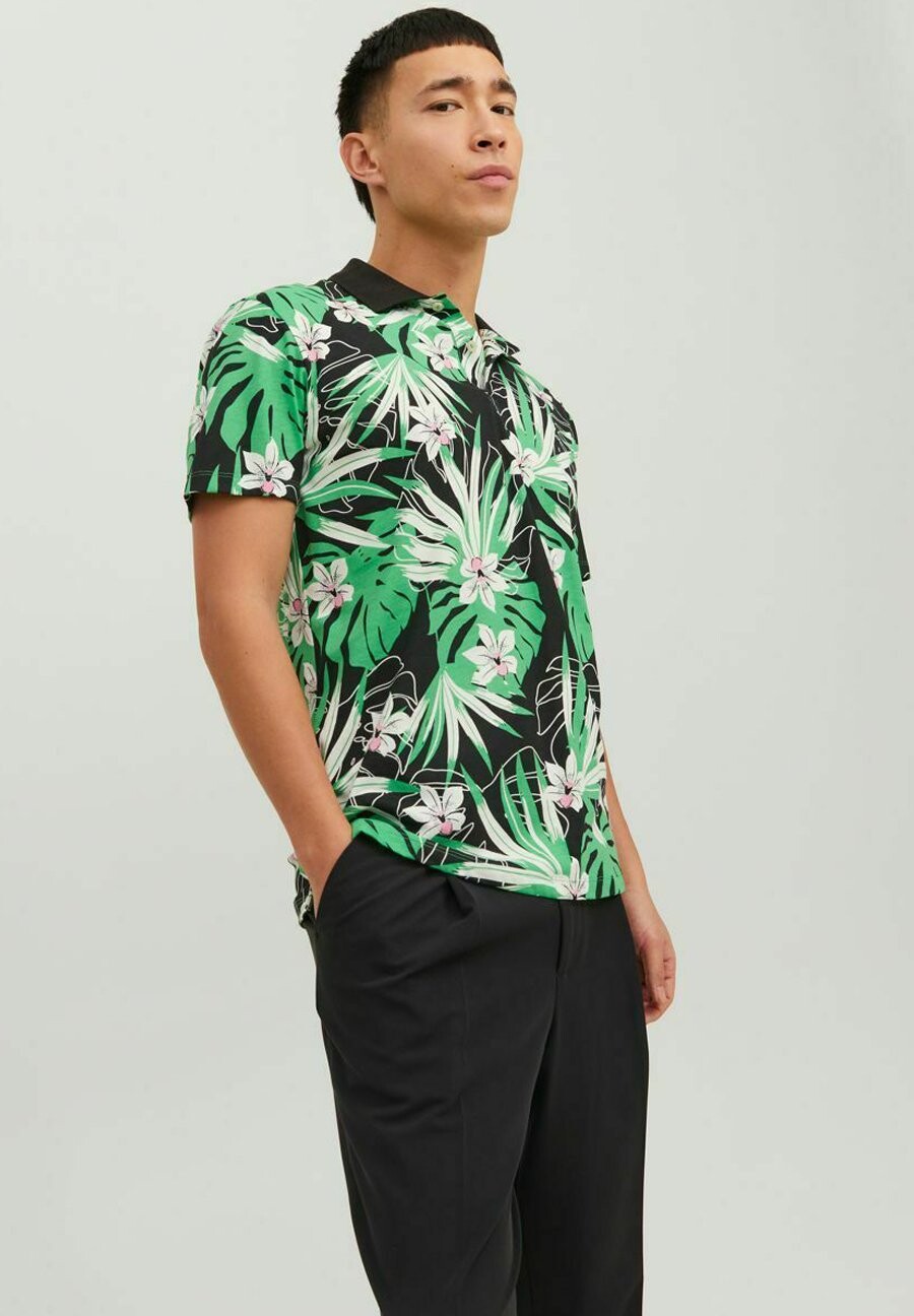 

Поло Kurzärmeliges All-Over-Print Jack & Jones, черный