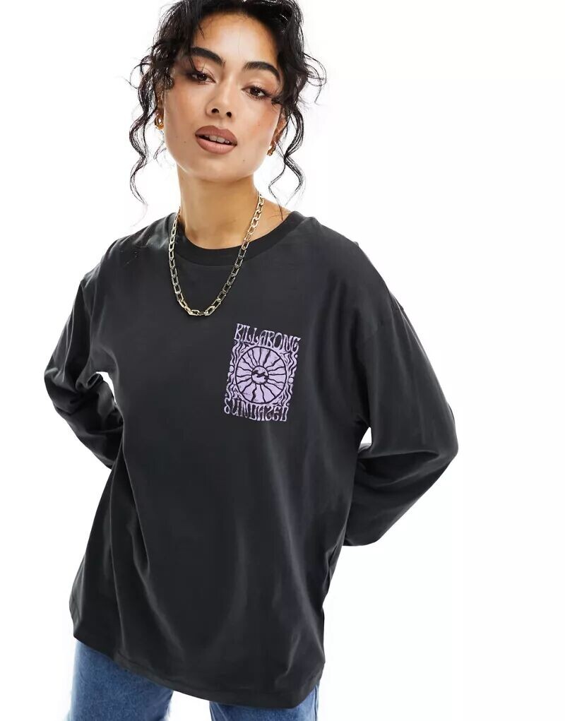

Черный свитер оверсайз Billabong Sundazed