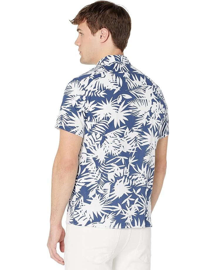 

Рубашка SERGE BLANCO Short Sleeve Jungle Print Shirt, индиго