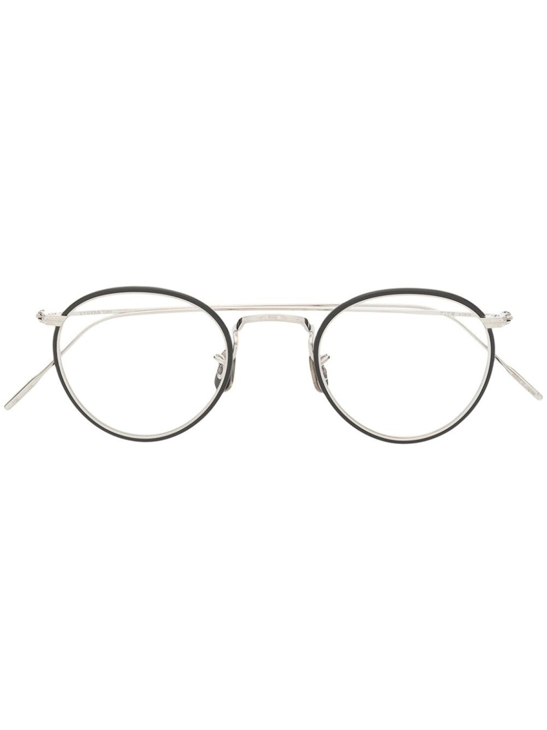

Eyevan7285 очки 717W в круглой оправе, серебристый
