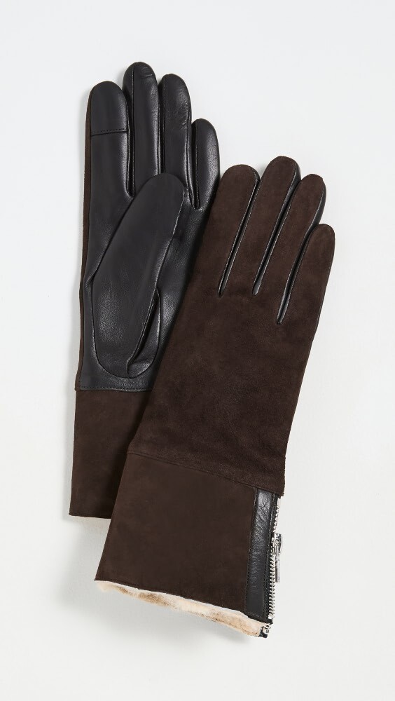 

Перчатки Carolina Amato Trisha In Dark Brown, коричневый