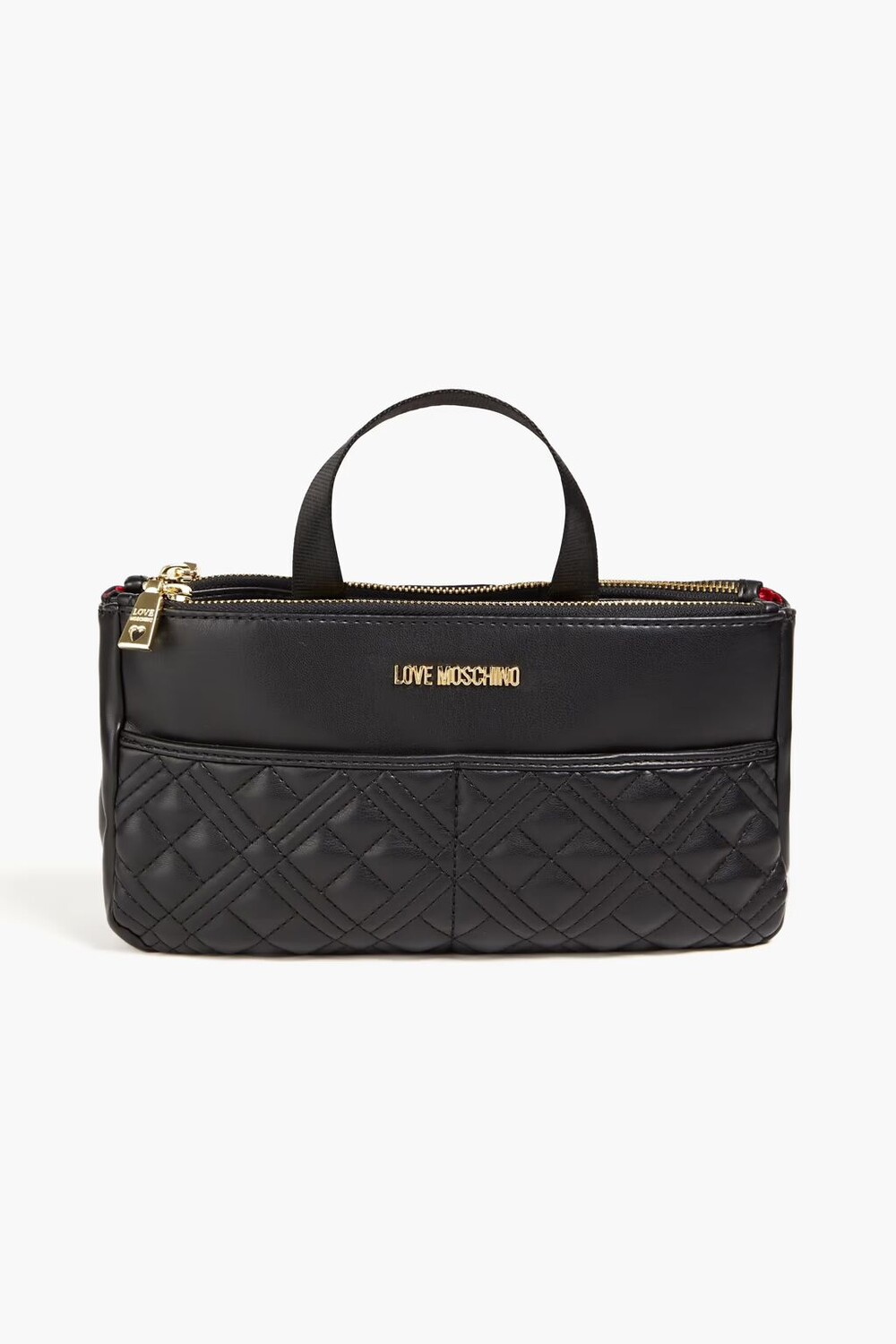 

Стеганая сумка-тоут из искусственной кожи Love Moschino, черный