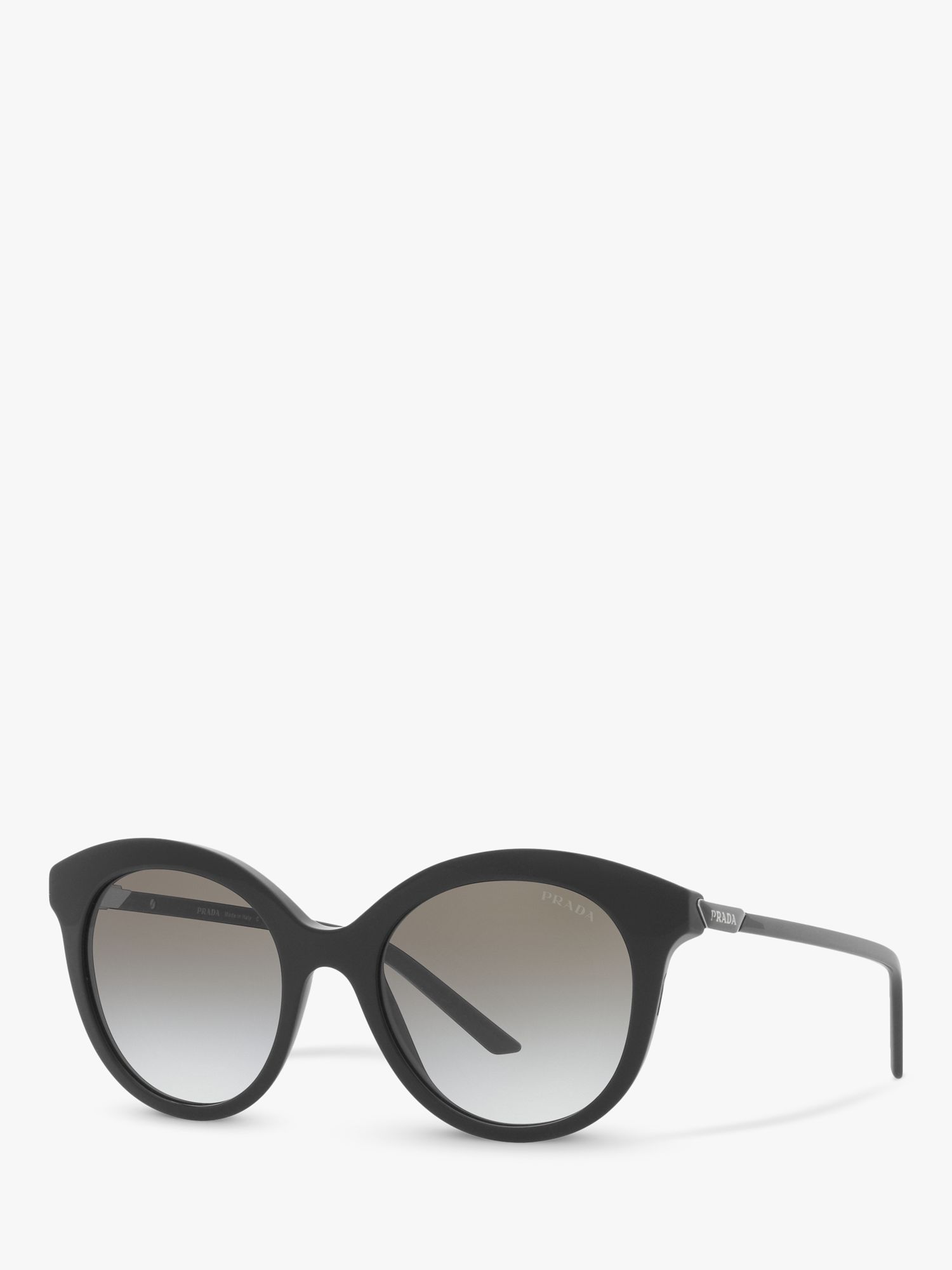 Женские круглые солнцезащитные очки Prada PR 02YS, черные/серые