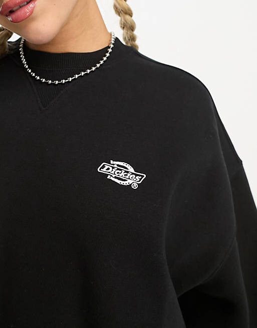 

Черный объемный свитшот премиум-класса Dickies Summerdale