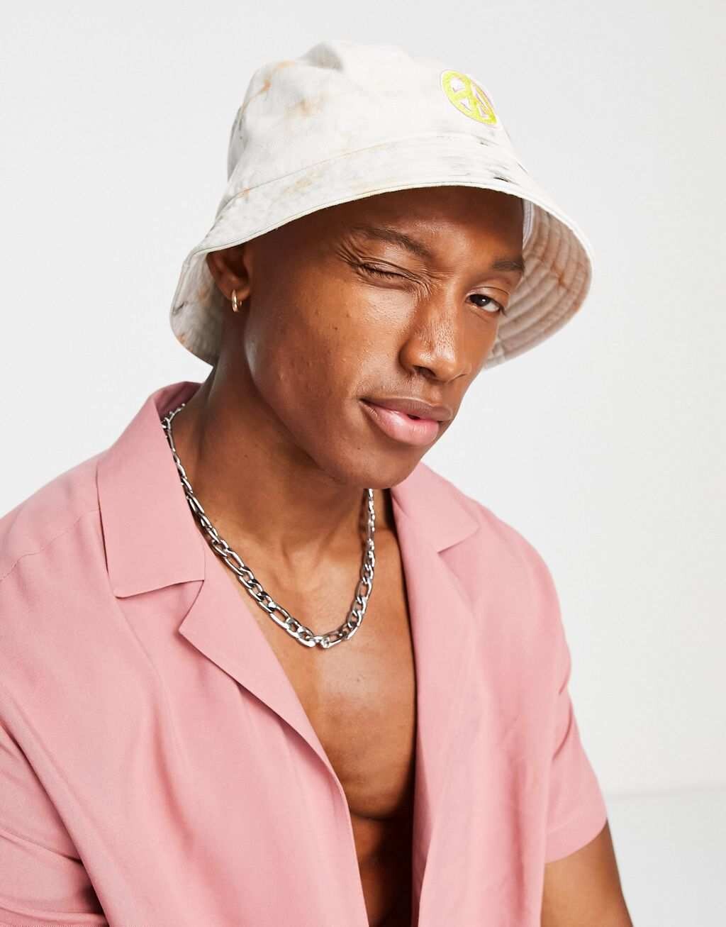 

Панама цвета тай-дай со знаком мира ASOS DESIGN