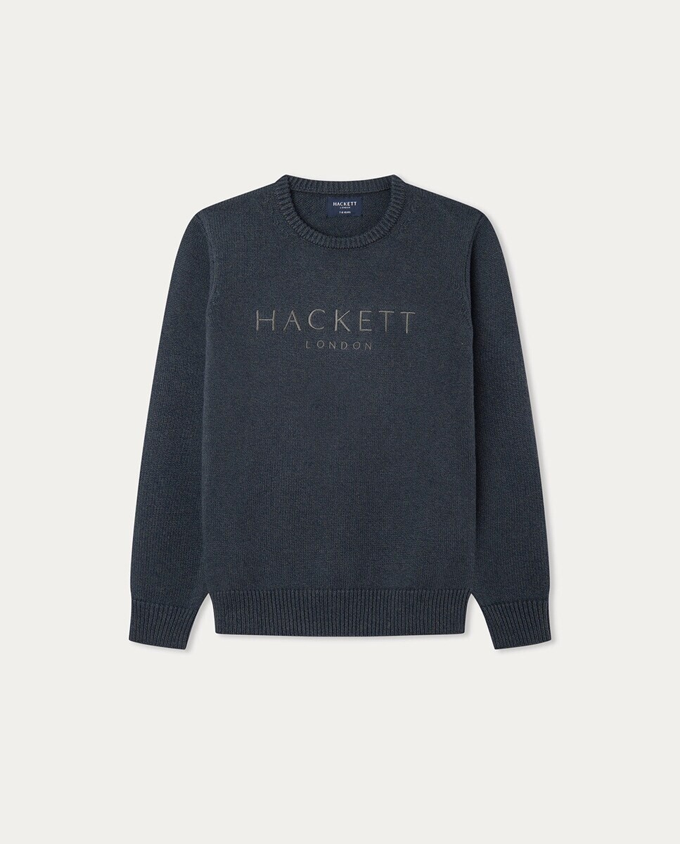 

Базовый свитер для мальчика с круглым вырезом Hackett, зеленый