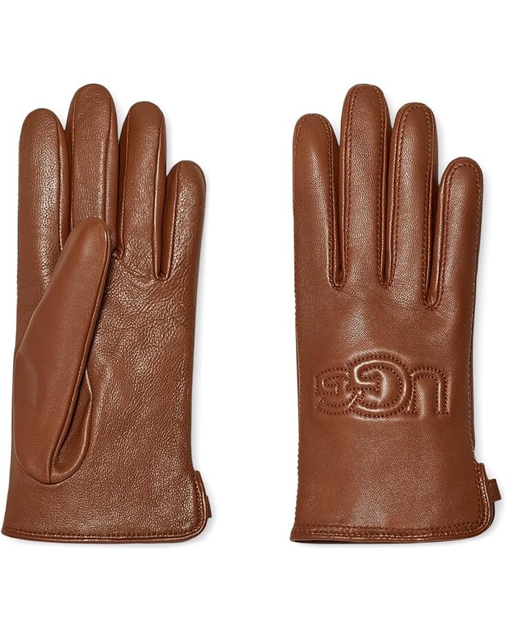 

Перчатки UGG Shorty Smart Gloves with Conductive Leather Palm, цвет Chestnut