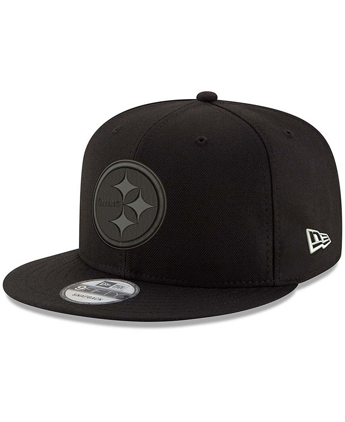

Мужская черная регулируемая кепка Pittsburgh Steelers Black On Black 9Fifty New Era