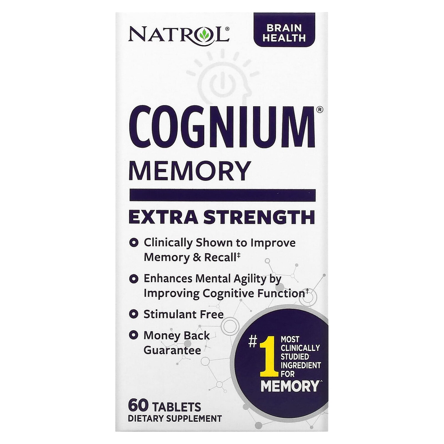 

Cognium, Сверхсила, 200 мг, 60 таблеток, Natrol