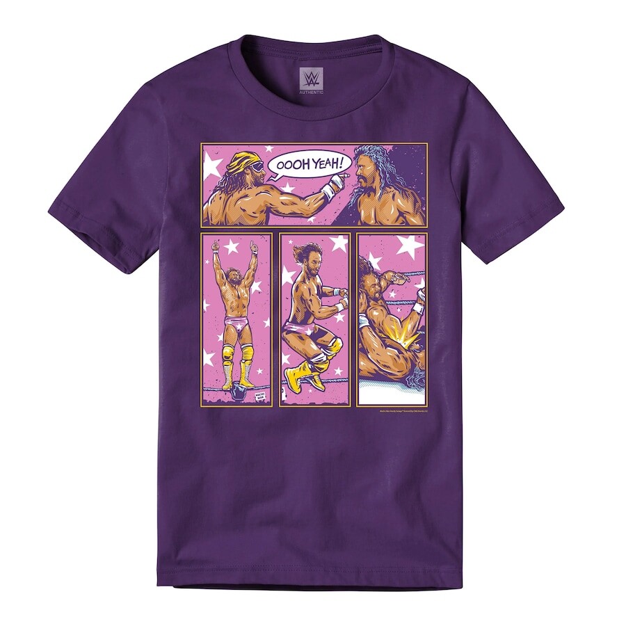 

Футболка с коротким рукавом WWE Authentic Macho Man Randy Savage, фиолетовый