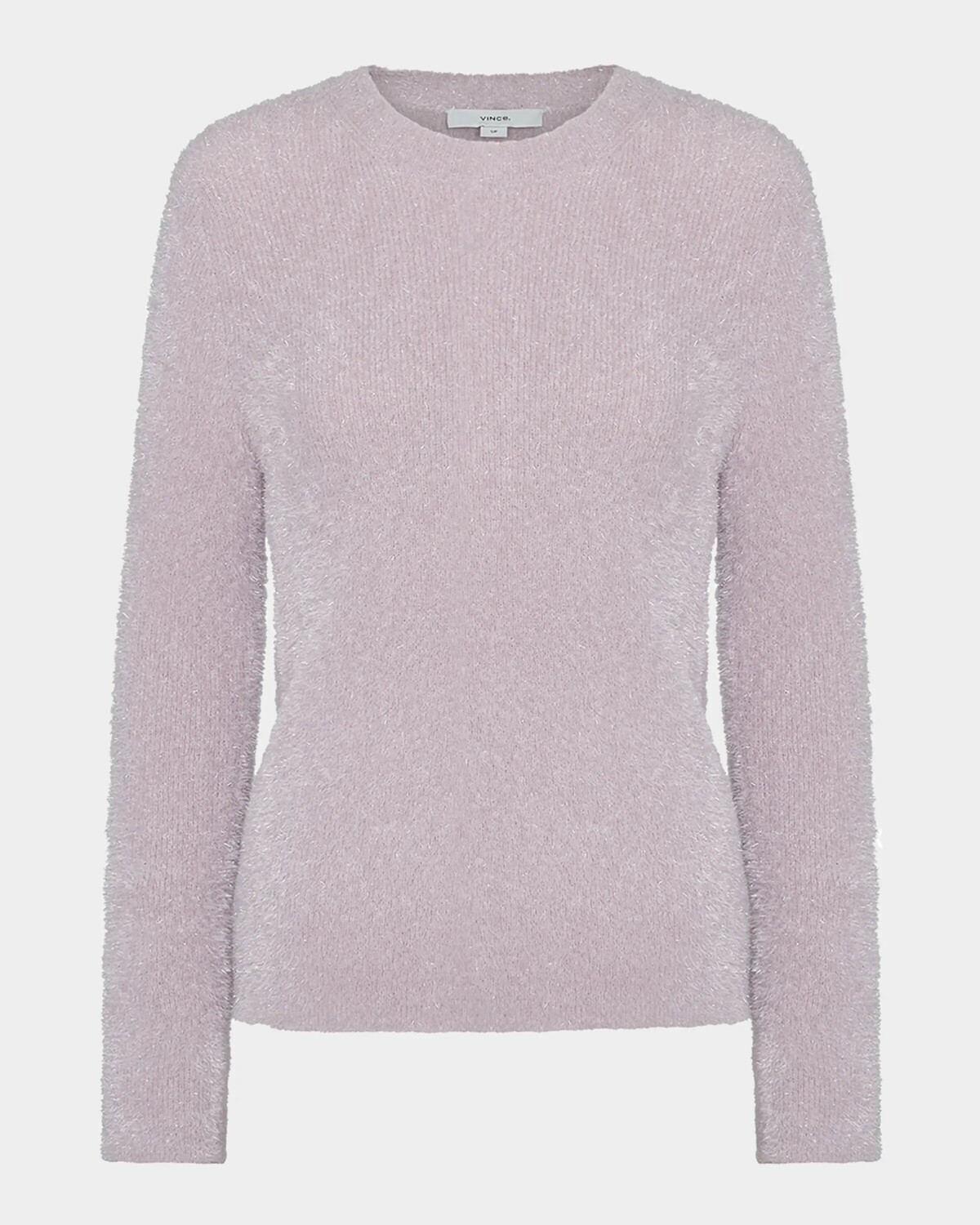 

Вязаный пуловер с люрексом и ресницами Vince, цвет Orchid Stone Metallic