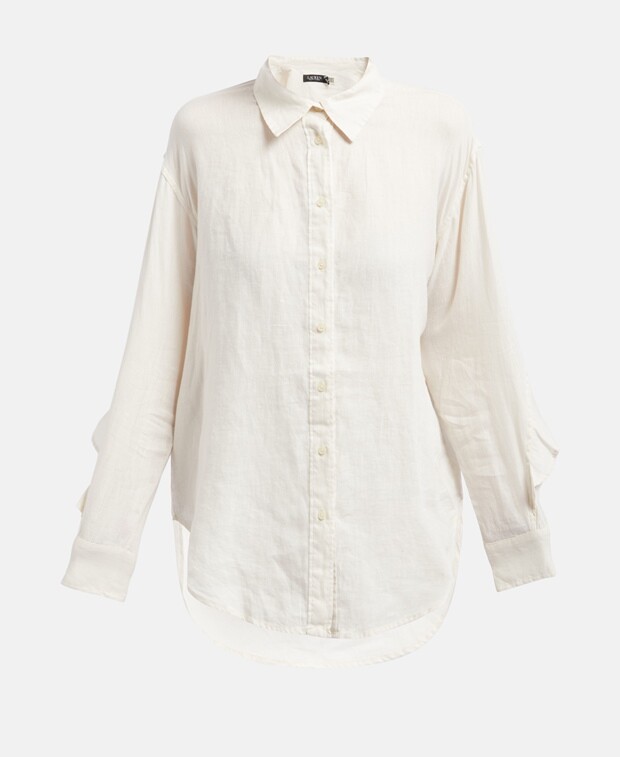 

Льняная блузка Lauren Ralph Lauren, бежевый