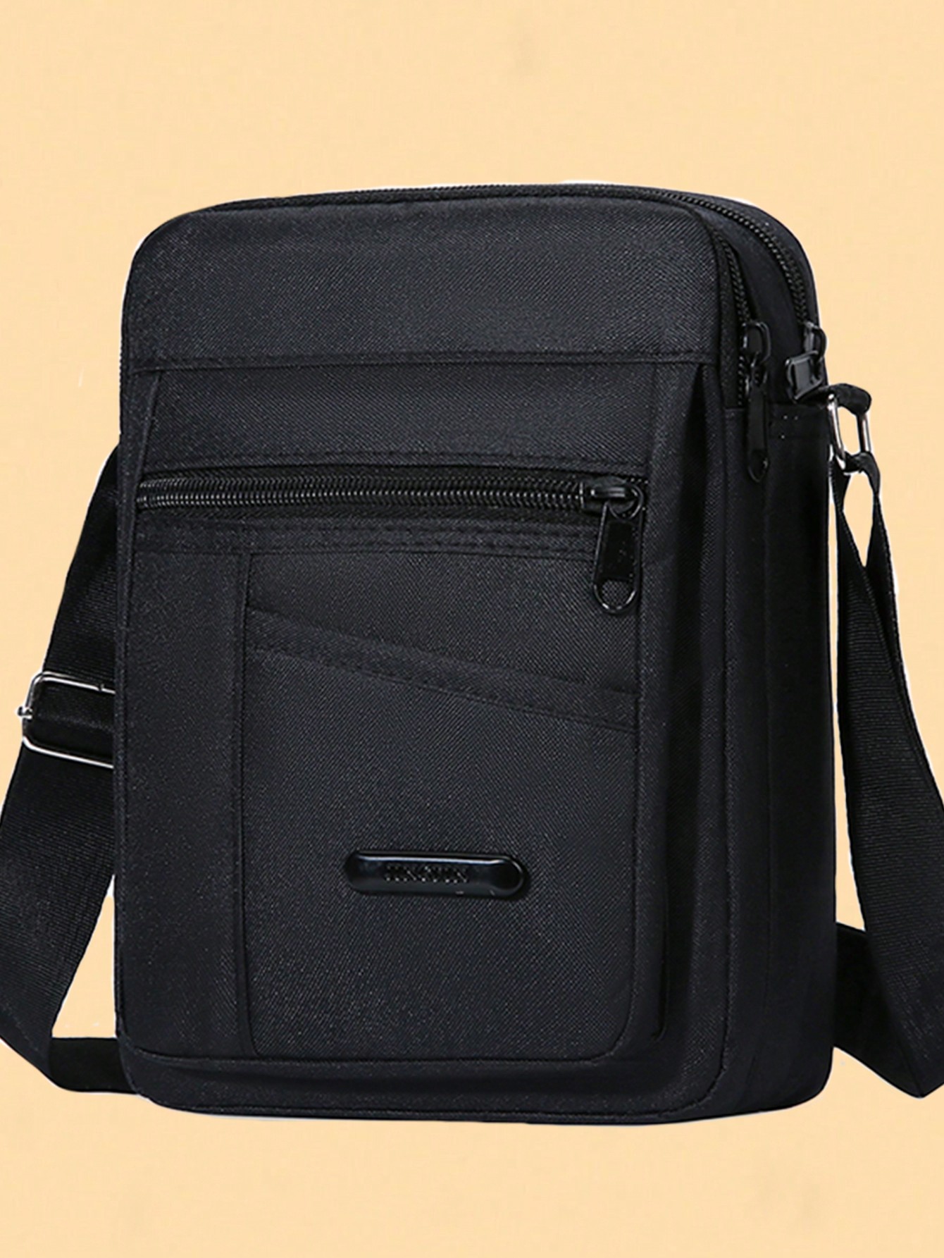 Новая модная сумка через плечо, черный мужская сумка из ткани оксфорд многоцветный