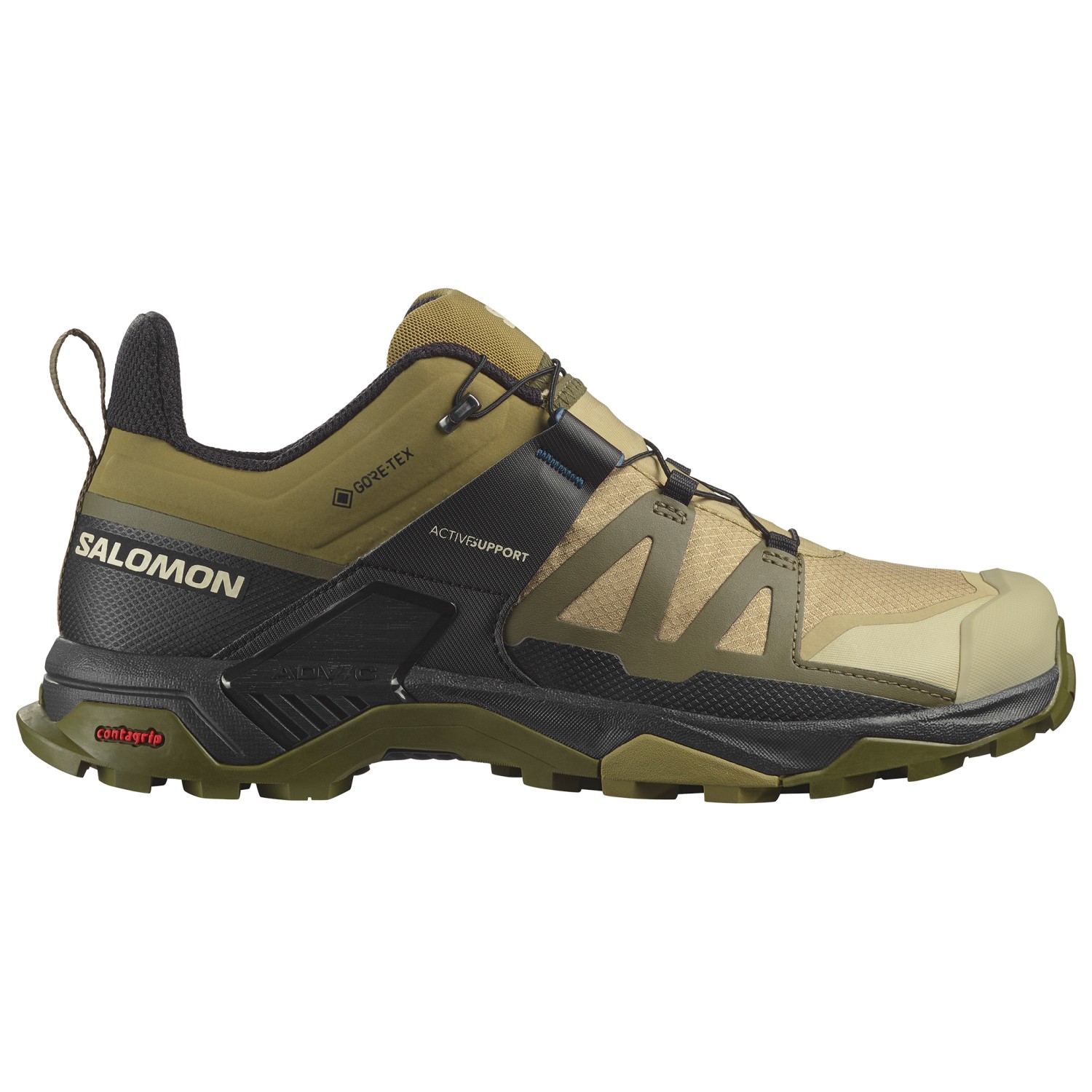 Мультиспортивная обувь Salomon X Ultra 4 GTX, цвет Slate Green/Olive Night/Black
