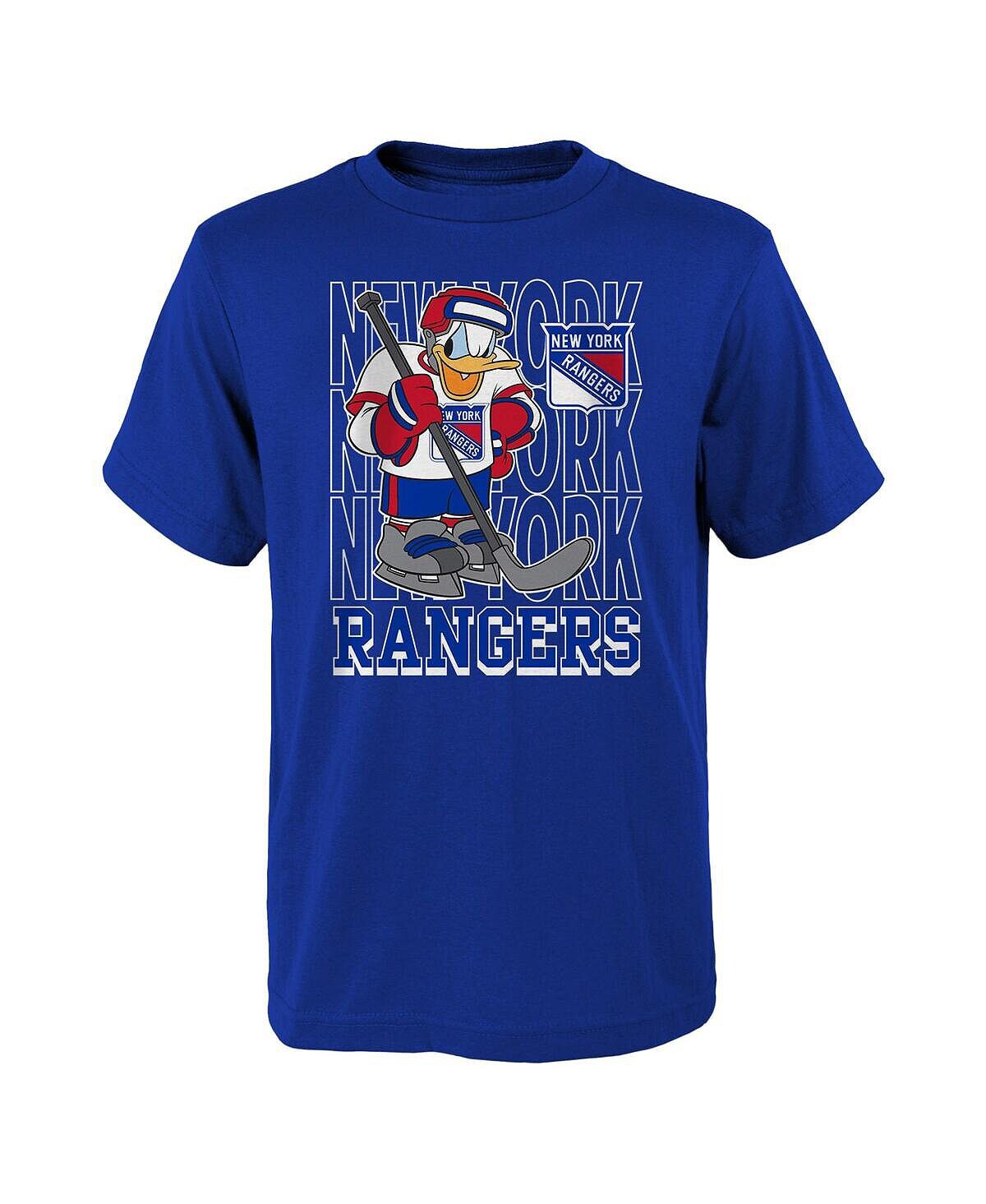 

Синяя футболка Big Boys New York Rangers Disney Donald Duck Three Peat Outerstuff