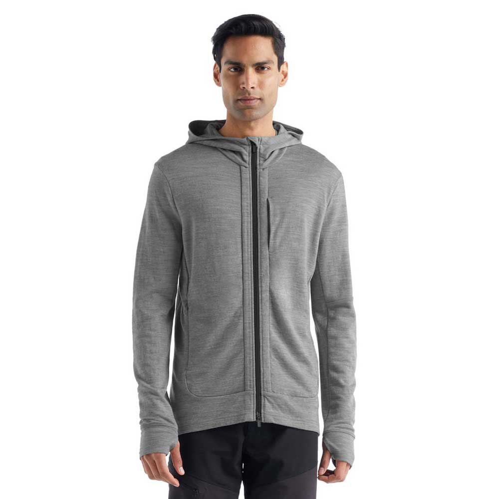 

Толстовка Icebreaker Quantum III Merino Full Zip, серый