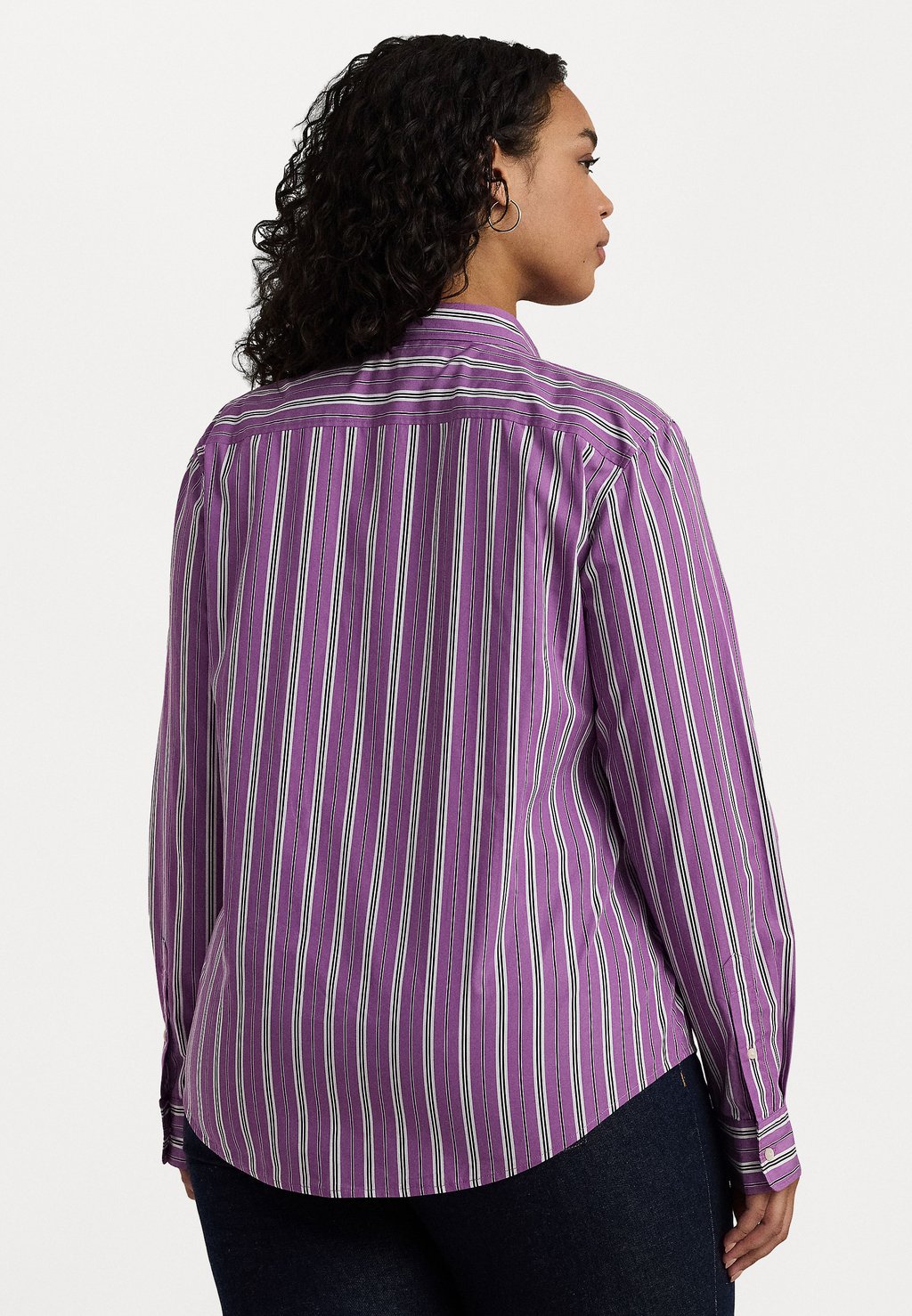 

Блузка на пуговицах CLASSIC FIT STRIPED BROADCLOTH SHIRT Lauren Ralph Lauren Woman, сиреневый