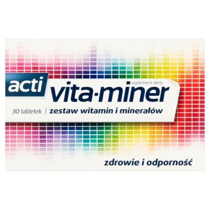 ACTI VITA-MINER Витаминно-минеральная добавка 30 таблеток New1