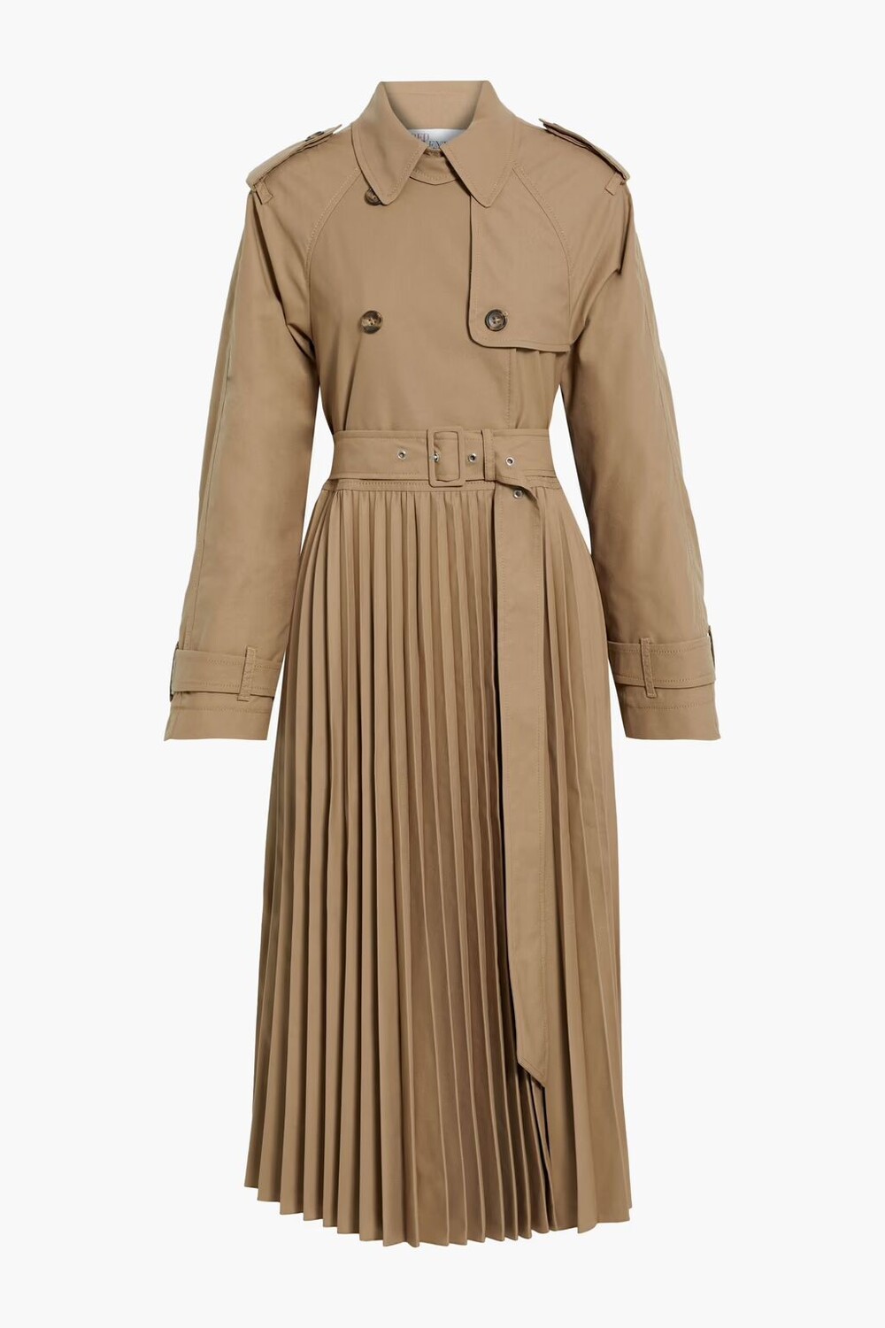 

Тренч из габардина со складками и поясом Redvalentino, бежевый