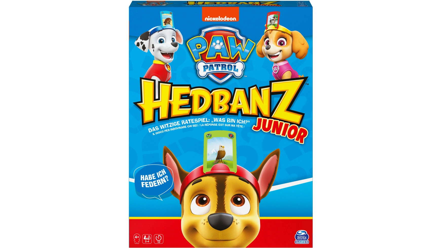 Spin Master Hedbanz Junior Paw Patrol, забавная игра-угадайка для 2-4 пушистых друзей в возрасте от 4 лет и старше щенячий патруль часы