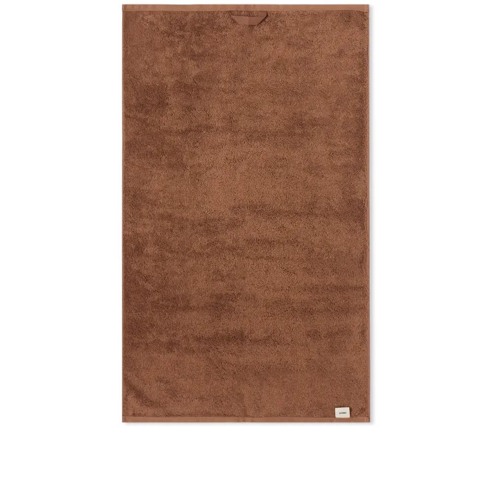 Tekla Fabrics Органическое махровое полотенце для рук, коричневый
