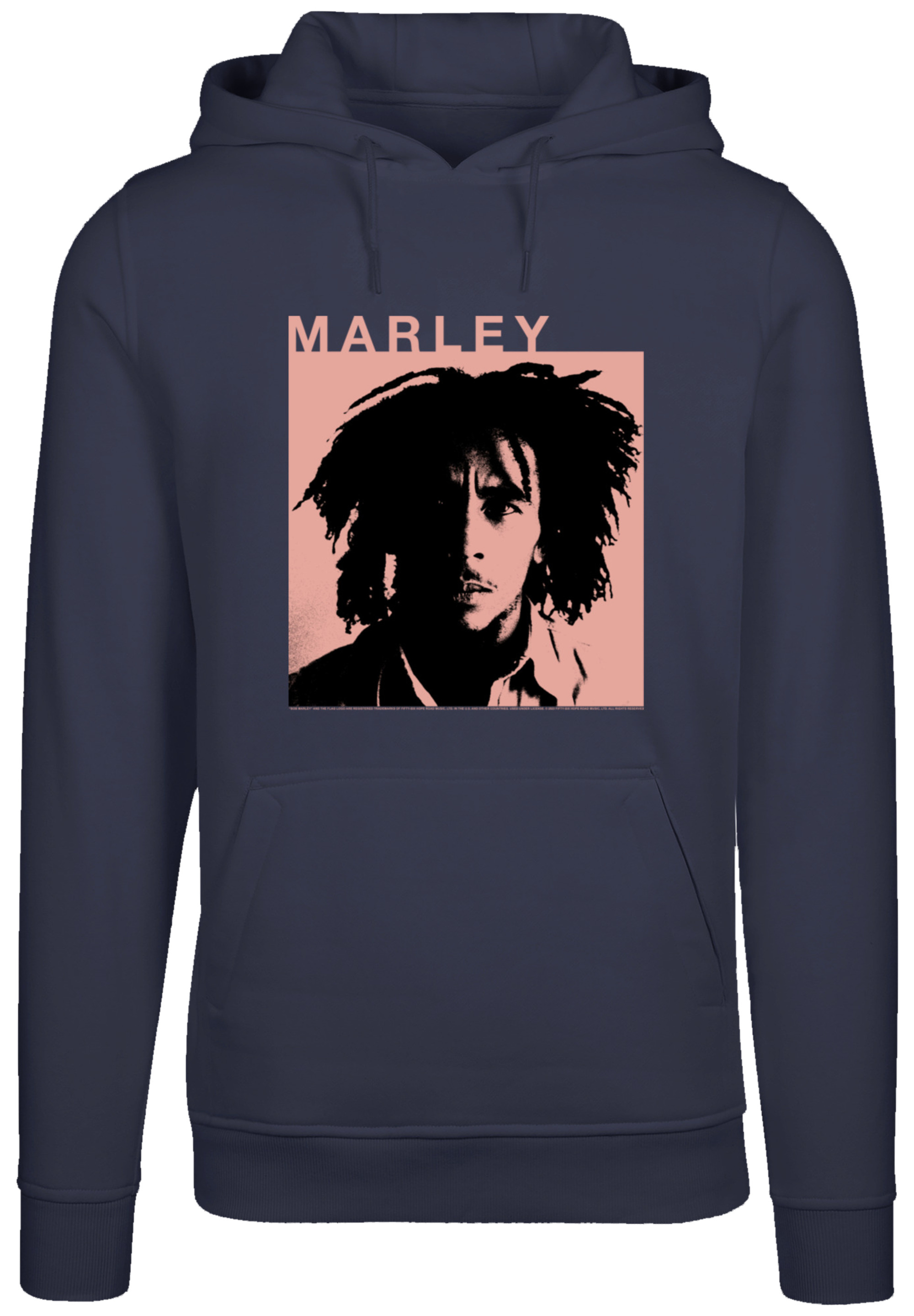 

Пуловер F4NT4STIC Hoodie Bob Marley Reggae Music by Rock Off, темно синий