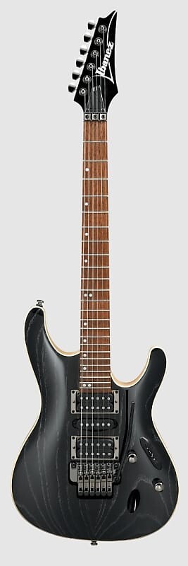 

Электрогитара Ibanez S570AHSWK Double Cutaway Guitar, Ash Body, Silver Wave Black Finish