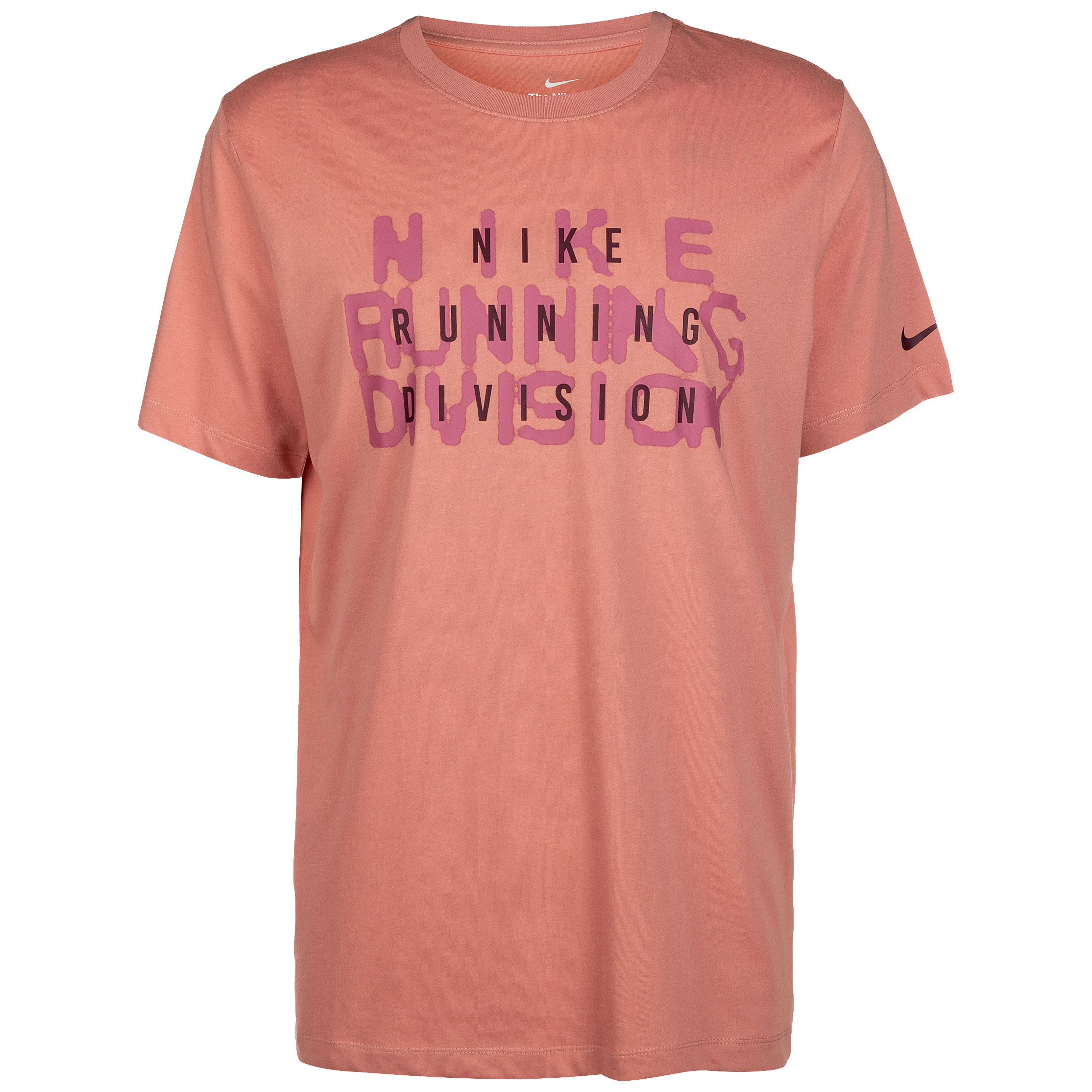 

Рубашка Nike Laufshirt Dri FIT Run Division, цвет rosa/weinrot