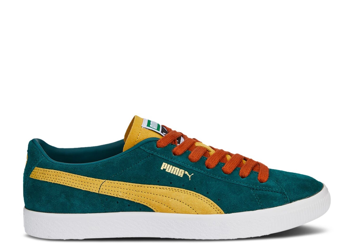 Кроссовки Puma Suede Vtg Teams 'Varsity Green Mustard', зеленый