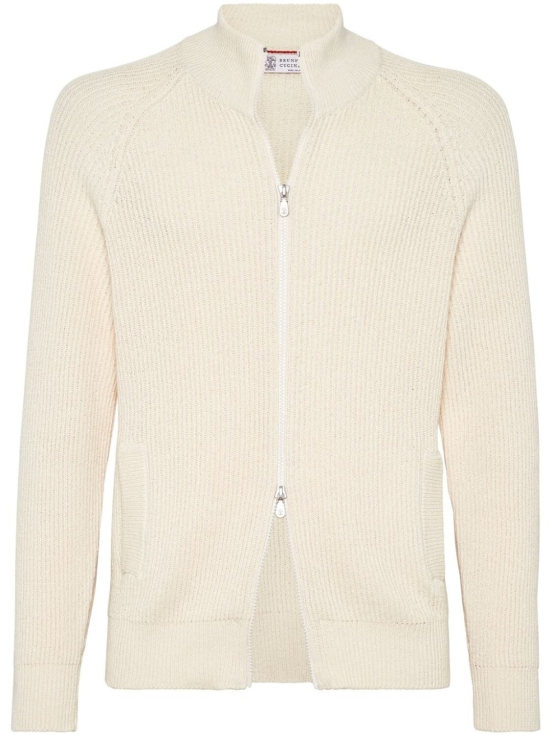 

Brunello Cucinelli кардиган на молнии, нейтральный цвет